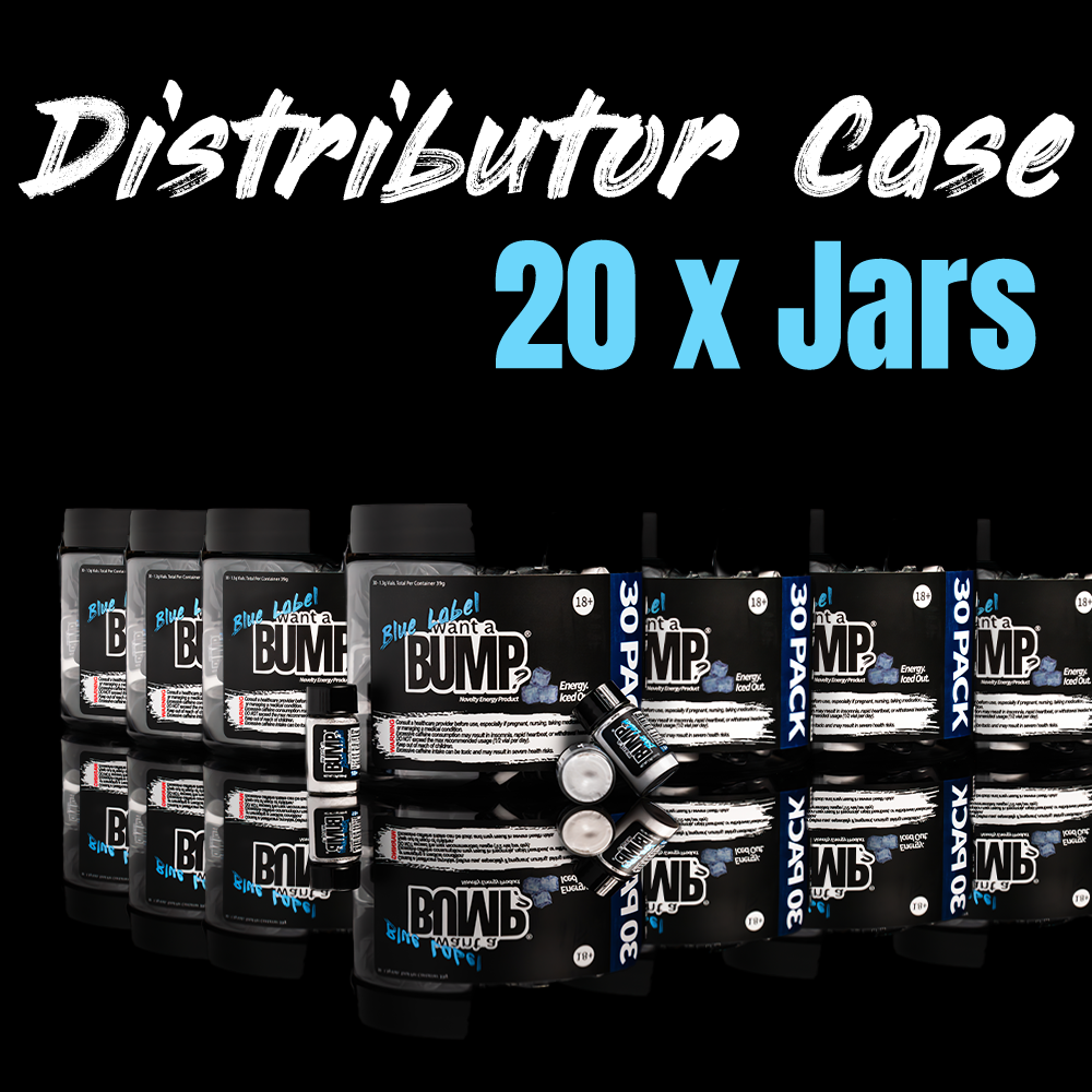 Want A BUMP® Blue Label (Revamped Formula) — 20-Jar Distributor Case