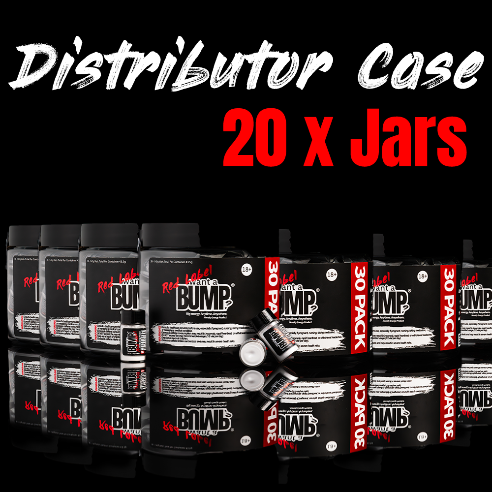 Want A BUMP® Red Label (Revamped Formula) — 20-Jar Distributor Case