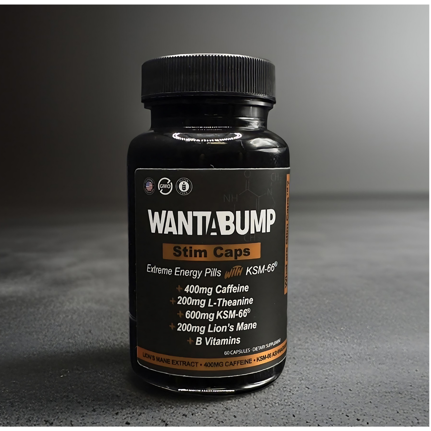 Want A Bump® Stim Caps Energy Capsules (16 Bottle Pack)