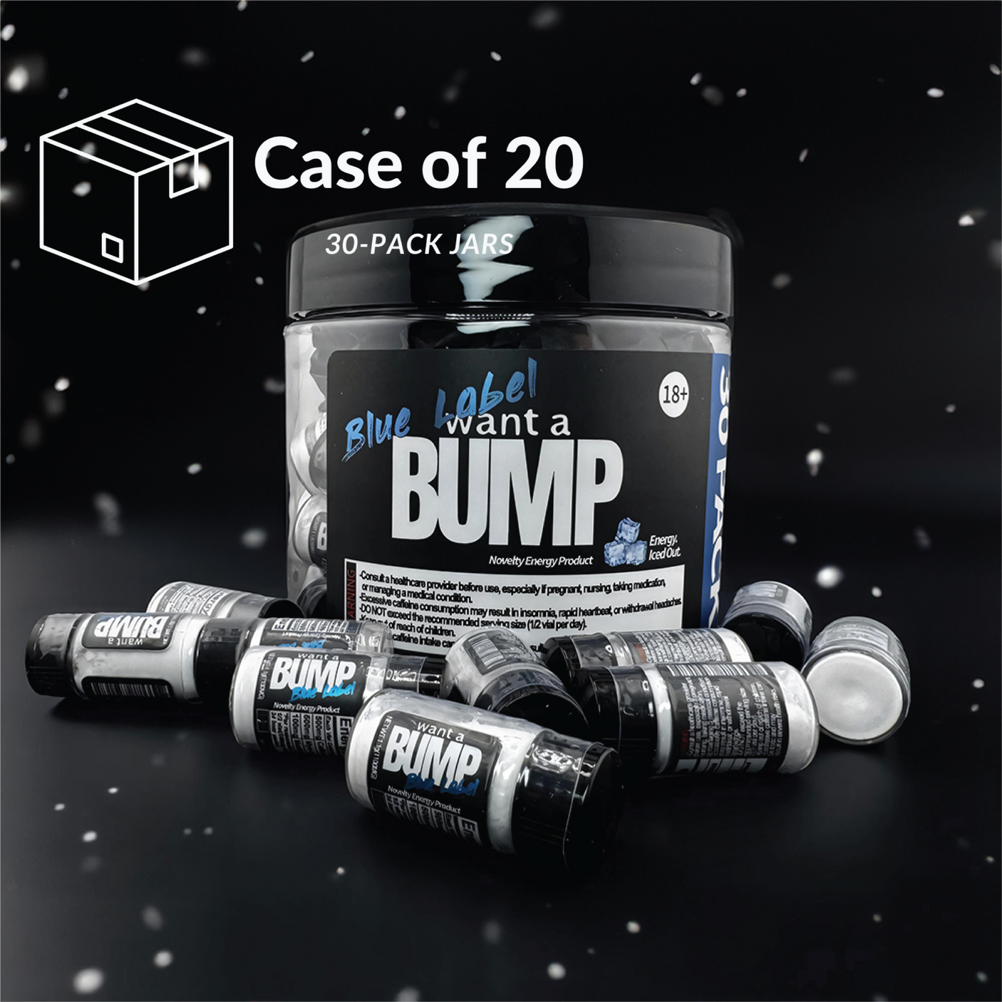 Want A BUMP® BLUE LABEL (Distributor Case of 20 Jars)